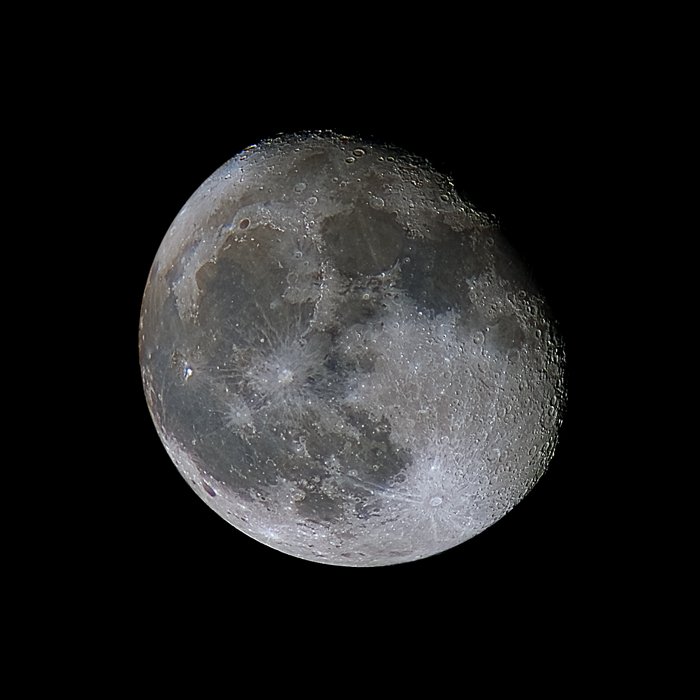 high definition edited photograph of the moon black and white