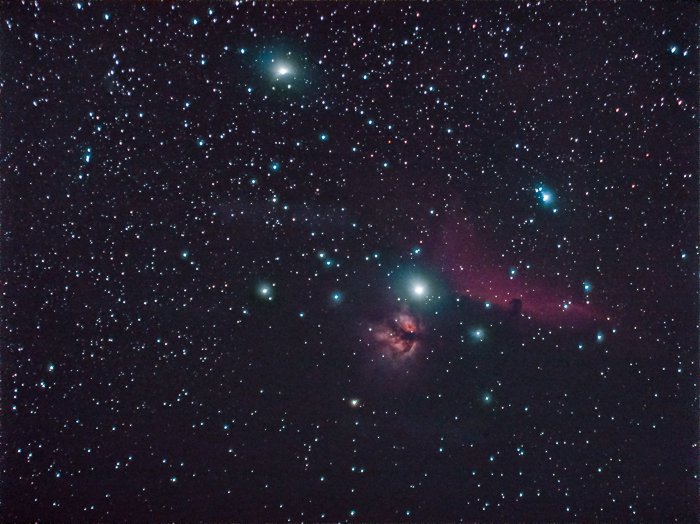 post processed astrophotography stellar constellation