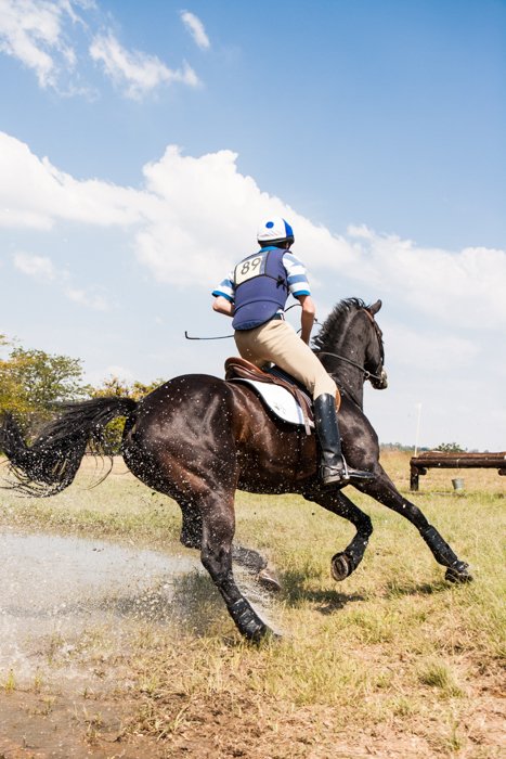 Picture of riding a horse shot with high shutter speed