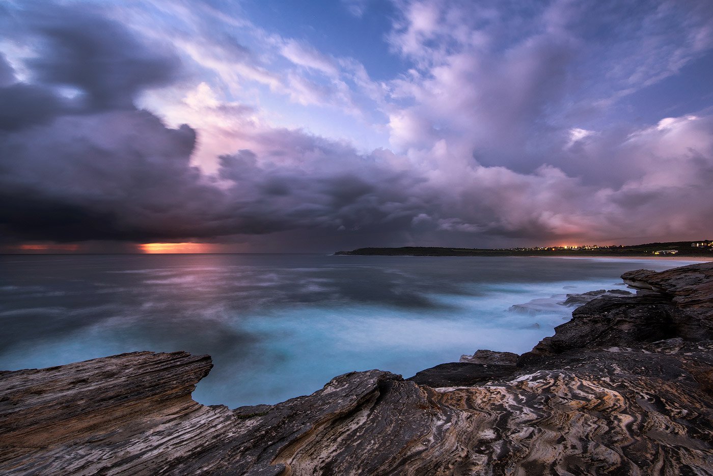 long exposure beach photography