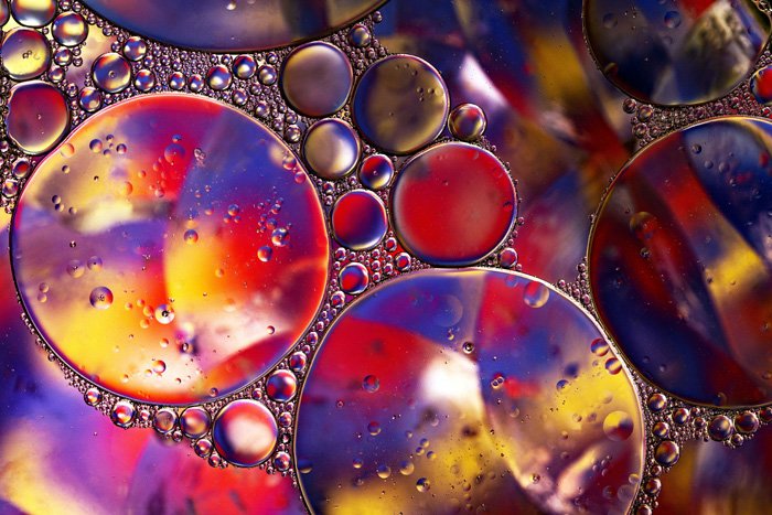 colorful oil and water photo