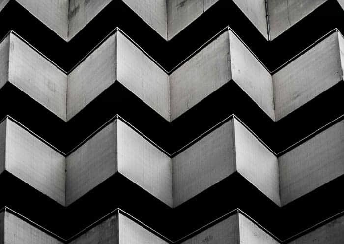 Black and white abstract architectural photo