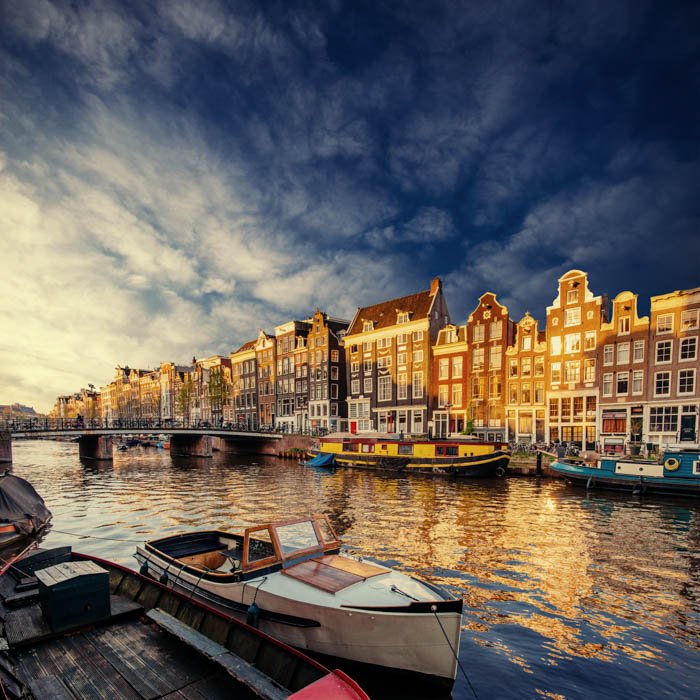 A beautiful cityscape image from Amsterdam