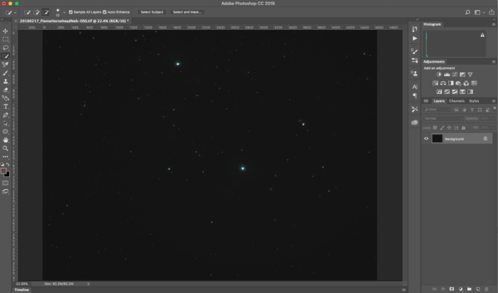 photoshop cc starry sky photo